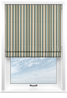 The British Stripe Co. Elizabeth, Chilterns No.1 - Roman Blind